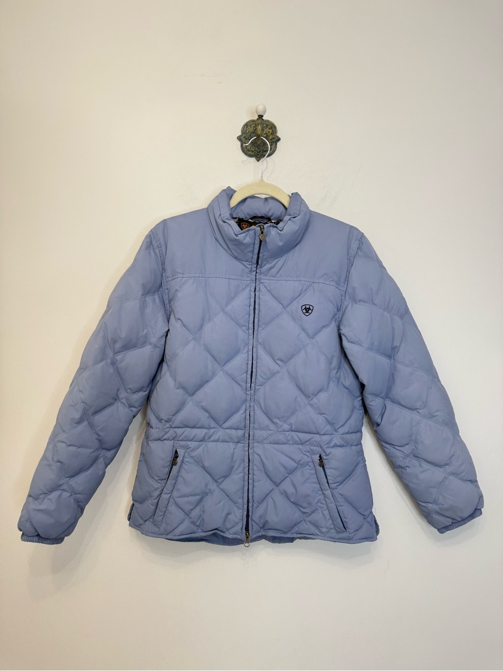 Ariat Quilted Puffer Duck Filled Jacket Coat Women's M Winter Riding Western